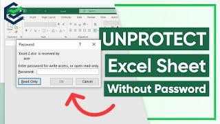 4 WaysHow to UNPROTECT Excel Sheet Without Password  How to Unlock Excel File Password 2023