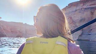 KAYAK TO ANTELOPE CANYON VIA LAKE POWELL - MUST SEE