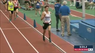 Grant Fisher wins NSAFs 2014 NBNI Indoor Mile Championship at The Armory