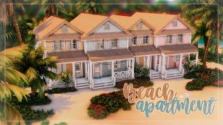 Квартиры на пляже  Симс 4 Строительство  Beach Apartment Complex  The Sims 4 Speed Build