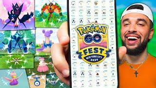 Getting EVERY Shiny at Pokémon GO Fest