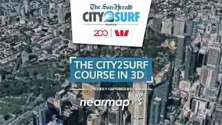 The City2Surf Course in 3D by Nearmap