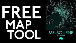 FREE MAP TOOL Create & Download MAPS for Art T-Shirt Crafts Print on Demand - Any Location