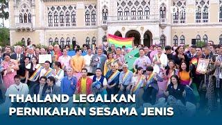 Pernikahan Sesama Jenis Resmi Dilegalkan Masyarakat Thailand Pendukung LGBTQ Lakukan Perayaan