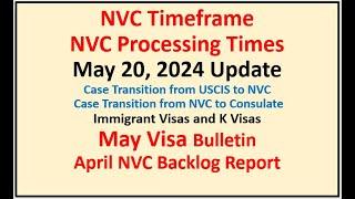 NVC Processing Times As of May 20 2024  May Visa Bulletin  April NVC Backlog Report