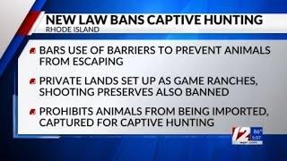 New law bans captive hunting in Rhode Island