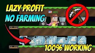 INSANE LAZY PROFIT METHOD 2021 NO FARMING 100% WORKING - GROWTOPIA PROFIT 2021  GRZYZ GT