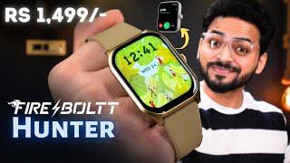 Calling Smartwatch Under ₹1500   Fire Boltt Hunter Unboxing & Review ️  Large Display 