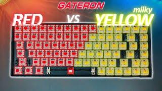 This might SURPRISE you Gateron Red vs Milky Yellow Comparison