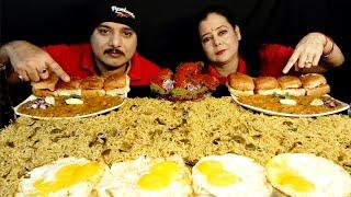SPICYCHILLI MASALA NOODLES KFC WINGS SUNNY SIDEUP EGG PAV BHAJI CHALLENGE#food#asmr#mukbang#foodie