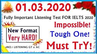 IELTS LISTENING PRACTICE TEST 2020 WITH ANSWERS  01.03.2020