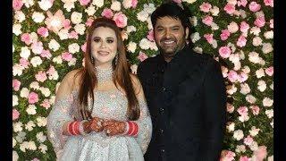 Kapil Sharma and Ginni Chatrath looked fabulous at their wedding reception in Mumbai