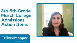 8th-9th Grade March College Admissions Action Items