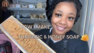 How I Make Turmeric and Honey Soap  For Us Soap Company