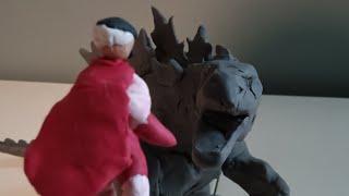 Godzilla vs Omni Man Claymation battle monsterverse vs invincible