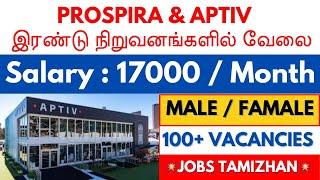 Prospira & Aptiv Company Direct Recruitment 2024 Chennai Jobs today Openings 2024  Tamilnadu Jobs