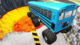 TOP 100 School Bus Crashes & Jumps Full Episode - BeamNG Drive  BeamNG-Destruction