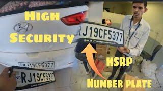 high security number plate online registration  HSRP number plate apply online 2024  important