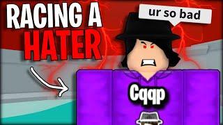 RACING A HATER IN TOWER OF HELL TOXIC  TOWER OF HELL  ROBLOX