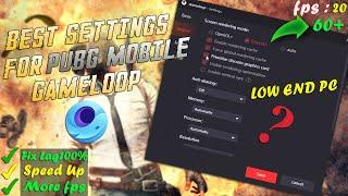 How To Fix Lag In PUBG MOBILE Gameloop - Gameloop Lag Fix Settings For 2GB Ram4GB Ram  No Lag 2021