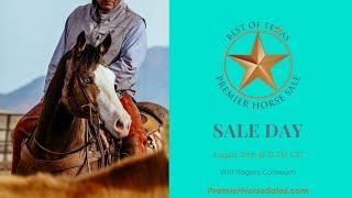 2023 SALE LIVE  Best of Texas Premier Horse Sale