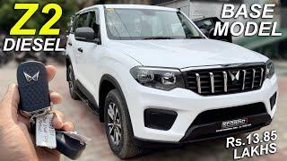 NEW 2024 SCORPIO-N Z2 DIESEL  SCORPIO-N BASE MODEL Z2  Rs.13.85 LAKHS  2024 SCORPIO-N BASE REVIEW