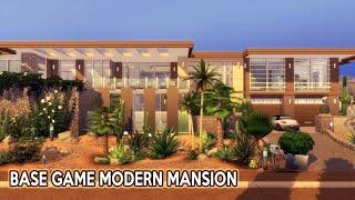 Base Game Modern Mansion  House Build Stop Motion  The Sims 4  No CC