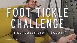 Foot Tickle Challenge Rev. In The Hilarity Trials Thrice Tested. My Feet vs Art Words & A Feather