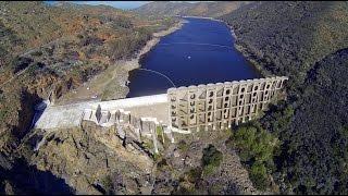 Flying Over Lake Hodges Dam