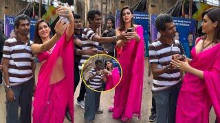 Kriti Sanon got angry & Uncomfortable with an Unstable Man become close with Kriti Sanon in public