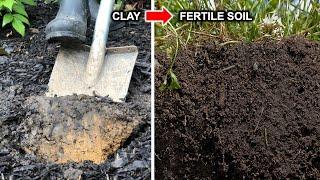 How To Improve Clay Soil  Loosen Aerate Compacted Soil