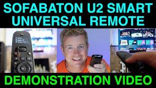 SofaBaton U2 DEMO Universal Smart Remote Control In Action Demonstration Video