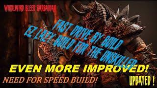 Diablo 4 Whirlwind Bleed Barb WW - BUILT FOR SPEED - EZ Lazy Drive By Build