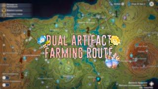 Dual Artifact Farming Route 206 Total Investigation Spots  Genshin Impact Guide 4.1