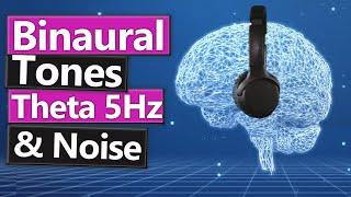 Binaural Beats at 5 Hz with Pink Noise  Theta Wave