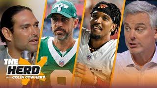 Aaron Rodgers-Robert Saleh drama Jayden Daniels impressive season Caleb Williams  THE HERD