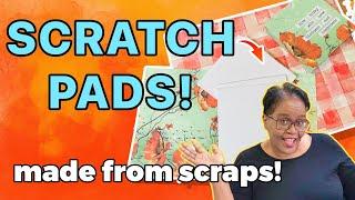 GREAT FOR ANY SIZE SCRAPS  easy diy notepad scratch pad or doodle pad