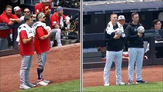 FOURTH OF JULY STANDOFF Entirety of the game before the game between the Yankees and Reds