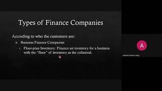 Financial Statement Analysis for Finance Companies
