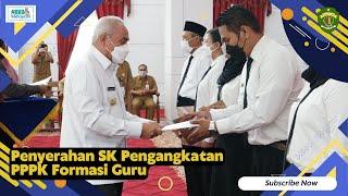 Penyerahan SK Pengangkatan PPPK Formasi Guru Tahap I Di Lingkungan Pemprov Kaltim