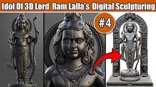 How To Create Ram Lalla 3D Design  Ram Lalla 3D Model  how to make 3d bala ram statue in Ayodhya