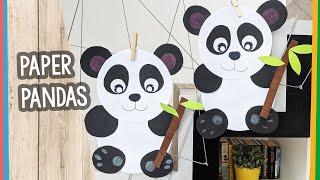 Easy to make paper Panda Craft from two circles