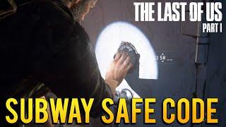 The Last of Us Remake - Subway Safe Combination and Safe Location Safe Codes