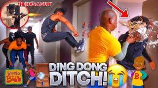 EXTREME DING DONG DITCH PART 8 *COLLEGE EDITION* GONE WRONG