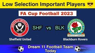 SHF vs BLK Dream11  Shf vs Blk Dream11 Prediction  FA Cup