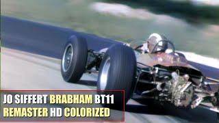 HD F1 1964 Jo Siffert  Brabham BT11 Onboard Lignières REMASTER VIDEOCOLORIZED