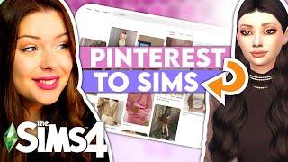 Using the FIRST Things I See on Pinterest to Create A Sim  Sims 4 CAS Challenge CC