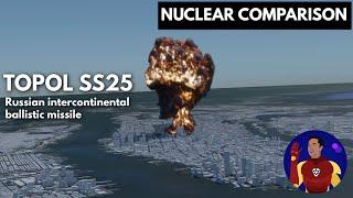 Nuclear Bombs Destruction Comparison 3D