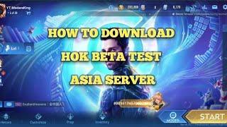 how to download HOK beta Asia server