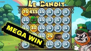 LE BANDIT 5 SCATTERS  HUGE BONUS WIN $0.10 Bet